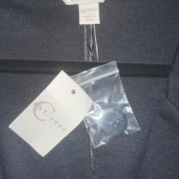 EST. 1946 Black Blazer Jacket - Size 18/20W - NWT Stretchy Formal Office Attire - Picture 3 of 8